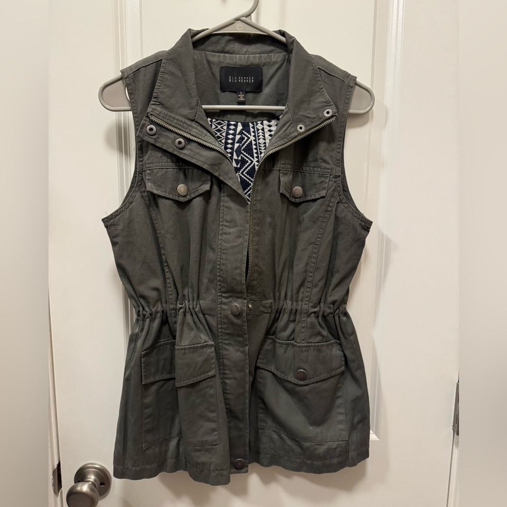 Blu Pepper Dark Olive Vest